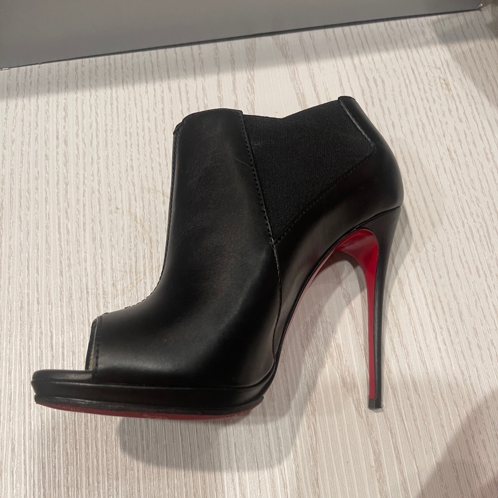 LOUBOUTIN open toe stiletto bootie Excellent condition  SALE!!